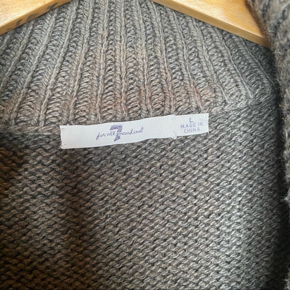 7 For All Mankind military Green Half Zip Sweater - Picture 3 of 5